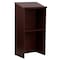 Adiroffice Wood Floor Standing Desk Podium Lectern with Shelf, Mahogany Wood ADI661-01-MK - alternate 2